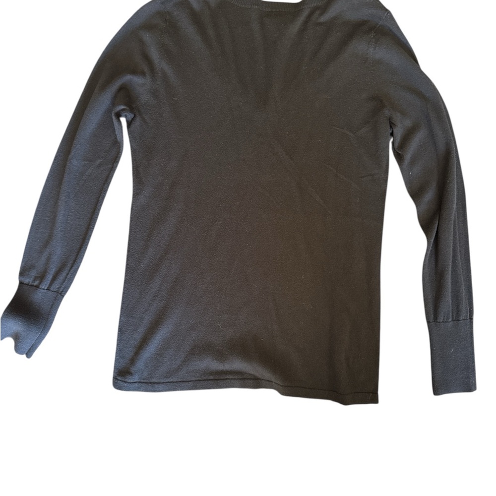 Halogen Women's Black V-Neck Top, size M - Picture 2 of 2
